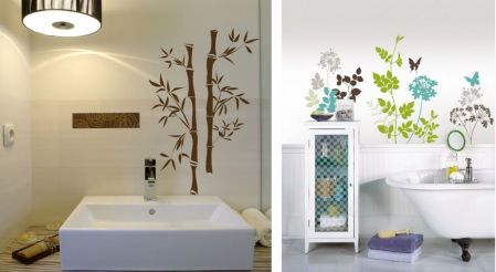 Banheiros E Lavabos Decoracao Com Adesivos Clique Arquitetura Seu Portal De Ideias E Solucoes Os papéis de parede e adesivos de azulejo da grudado são únicos com cola não solúvel em água e resina de proteção para uma grande durabilidade. clique arquitetura